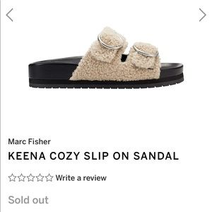 Marc Fisher Keena Cozy Slip On Sandal